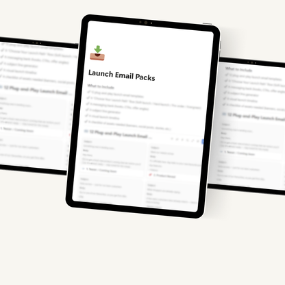 Launch Email Packs - CarePackit